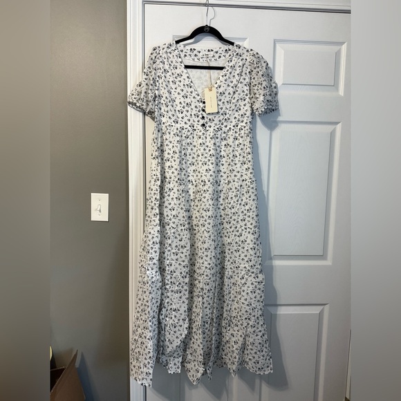 In Loom Floral White Maxi Dress - Picture 2 of 4